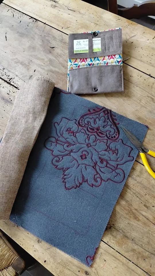 Création textile à l’atelier