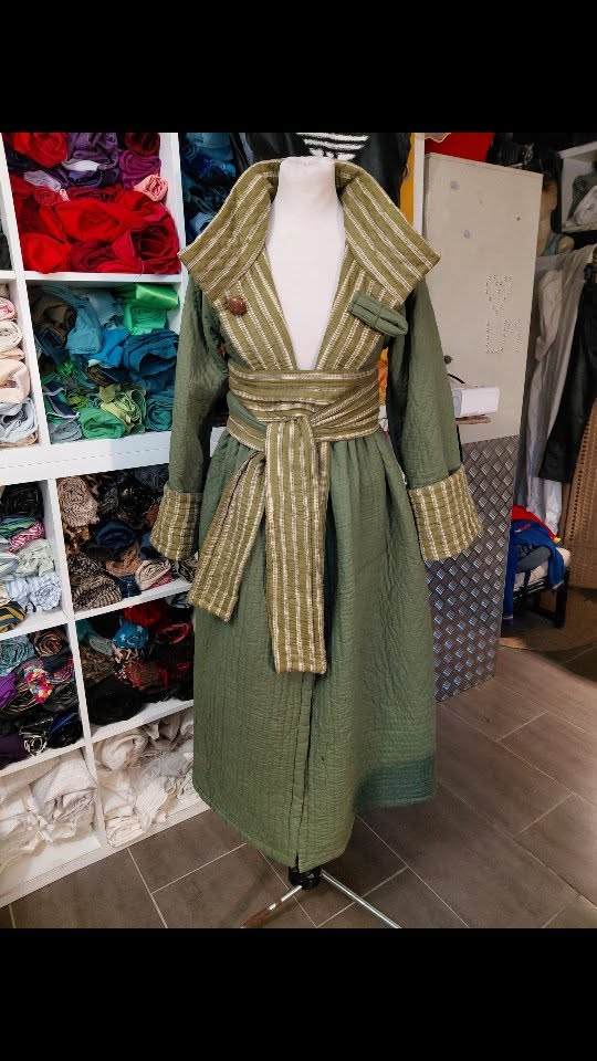 Manteau-kimono sur-mesure